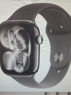 Apple Watch in Black with Black Sport Band - Modern Smartwatch